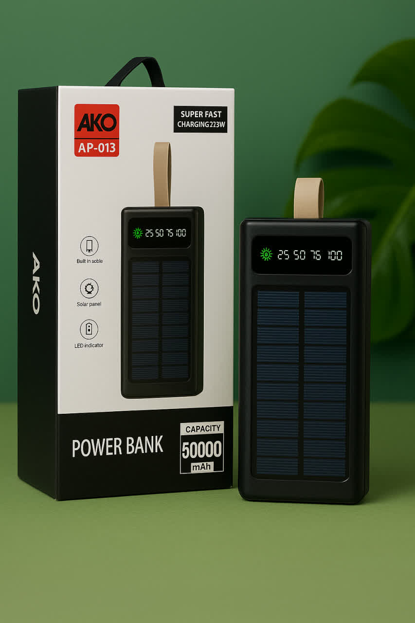 پاوربانک پنل خورشیدی دار 50000آکو